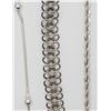 Image 2 : 3-STERLING BRACELETS ALL 7" LONG