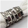 Image 2 : 6-MATCHING STERLING RINGS PIG DESIGN
