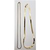 Image 1 : 2-.925 ITALY GOLD TONED NECKLACES
