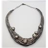Image 2 : BAT AMI STERLING SILVER ELECTROFORM COLLAR NECKLAC