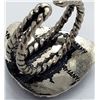 Image 2 : 2-RINGS LEAF DESIGN (1) GERMANY STERLING