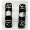Image 1 : MARCASITE PIERCED EARRINGS STERLING