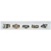Image 1 : 5 STERLING FASHION RINGS