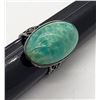 Image 1 : BEAUTIFUL BLUE/GREEN STONE STERLING RING