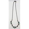 Image 1 : ZUNI STERLING NECKLACE w/INLAY TURQUOISE