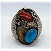 Image 1 : NAVAJO MENS RING SIZE 11 STERLING