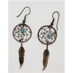 DREAM CATCHER STERLING EARRINGS