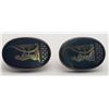 Image 1 : LARGE MEN'S SIAM STERLING CUFF LINKS