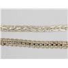 Image 2 : 2-ITALY STERLING NECKLACES: (1)16 INCH WOVEN