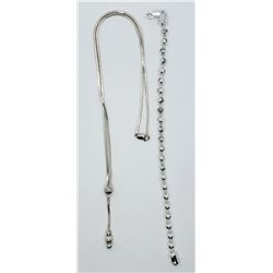 18  INCH STERLING NECKALCE PLUS 7 INCH ITALY 925