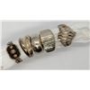 Image 1 : 5-STERLING RINGS (1)MARKED MEXICO