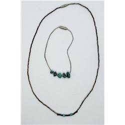 LIQUID STERLING NECKLACE WITH TURQUOISE