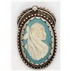 Image 1 : VINTAGE STERLING CAMEO BROOCH