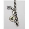 Image 2 : 7 INCH ELCO STERLING CHARM BRACELET WITH