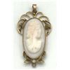 Image 1 : 10K GOLD CAMEO PENDANT