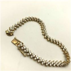 14K GOLD TENNIS BRACELET