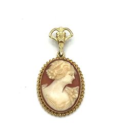 10K CAMEO PENDANT