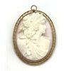 Image 1 : 10K GOLD CAMEO BROOCH/ PENDANT