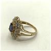 Image 3 : 10K RING WITH PURPLE & CZ STONES