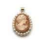 Image 2 : 14K GOLD CAMEO PENDANT