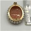 Image 4 : 14K GOLD CAMEO PENDANT