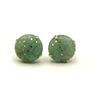 Image 1 : 14K JADE SCREW ON EARRINGS