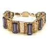 Image 1 : 14K VTG GOLD & TANZANITE BRACELET STUNNING!