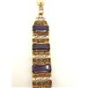 Image 6 : 14K VTG GOLD & TANZANITE BRACELET STUNNING!