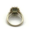 Image 4 : 10K RING W DIAMONDS/ GREEN STONE SIZE 7