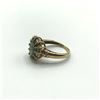 Image 5 : 10K RING W DIAMONDS/ GREEN STONE SIZE 7