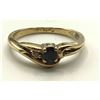 Image 1 : 10K GOLD RING BLUE STONE W DIAMOND