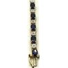 Image 2 : 10K BRACELET W BLUE STONES & DIAMONDS