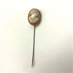 10K GOLD CAMEO PIN - NO CAP