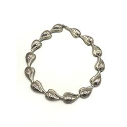 JONDELL WAVE STERLING CHOKER NECKLACE