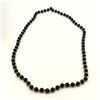 Image 1 : 14K GOLD BEADED NECKLACE BLACK/GOLD BEADS