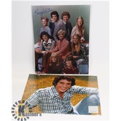 LOT OF 2 "THE BRADY BUNCH" BARRY WILLIAMS SIGNED