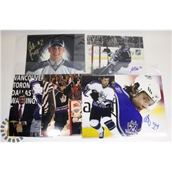 LOT OF 6 VARIOUS NHL LOS ANGELES KINGS SIGNED 8X10