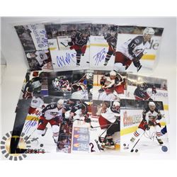 LOT OF 20 VARIOUS NHL COLUMBUS BLUE JACKETS SIGNED