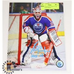 EDMONTON OILERS GRANT FUHR SIGNED 8X10 PHOTO