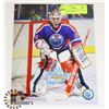 Image 1 : EDMONTON OILERS GRANT FUHR SIGNED 8X10 PHOTO