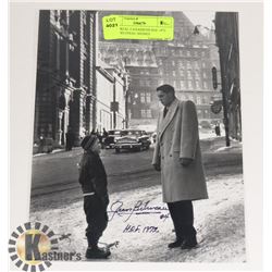 MONTREAL CANADIENS HOF 1972 JEAN BELIVEAU SIGNED