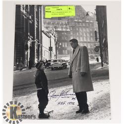 MONTREAL CANADIENS HOF 1972 JEAN BELIVEAU SIGNED