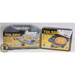 SEALED 2 TOLSEN 8 PC HOLE SAW SET