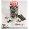 Image 1 : VINTAGE JAR OF KEYS & MORE.