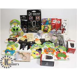 A LOT OF NEW KEYCHAINS VARIETY
