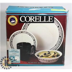16PC CORELLE DISH SET  NEVER USED BUT BOX OPENED