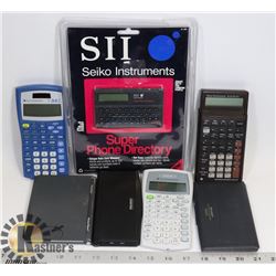 LOT OF 3 TEXAS INSTRUMENTS AND NEW SEIKO  INSTRUMENTS