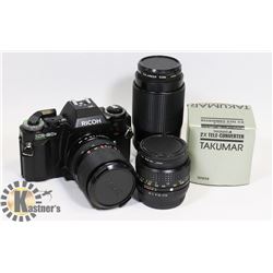 RICOH XR - 20 SP PROGRAM 35 MM CAMERA WITH 2