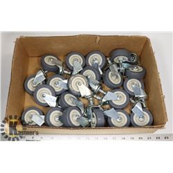 BOX OF 20 SWIVEL CASTORS