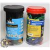 Image 1 : TUB OF BUNGEE CORDS AND TUB OF CABLE TIES